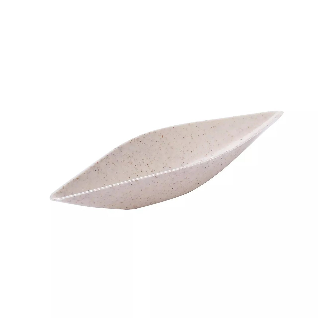 Natural 24 Mini Boat 5" Biodegradable Wheat Straw Fiber Serving Trays Events